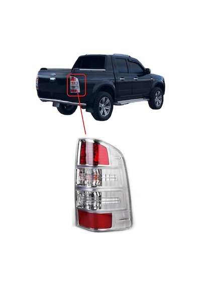 Ford Ranger Stop Lambası Sağ Beyaz/duylu 2009-2010-2011