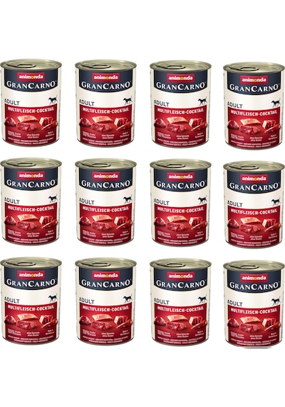 Animonda Gran Carno Karışık Etli Köpek Konserve 400 G X 12 Adet
