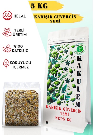 Kakulem Sertifikalı Geliştiren Lüks Karışık Güvercin Yemi 5 Kg