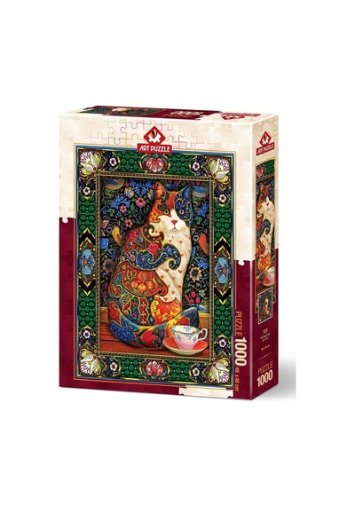 Art Puzzle 1000 Parça Puzzle Asil Kedi