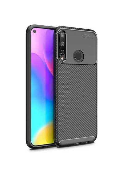Huawei P40 Lite E Kılıf Zore Negro Silikon Kapak Siyah