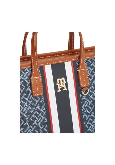 Tommy Hilfiger Th Monoplay Mını Tote Strıpe Le Kadın Mavi Çanta - Aw0aw18389