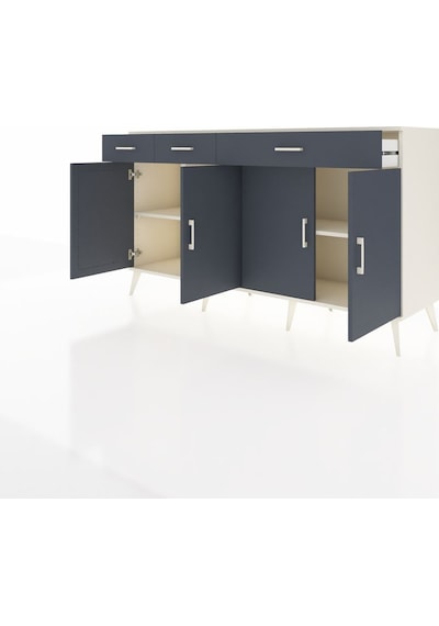 Kronos Konsol 4 Raflı 3 Çekmeceli 4 Kapaklı 176x59x99 Aytaşı-antrasit Antrasıt - Aytası Kronos Konsol 4 Raflı 3 Çekmeceli 4 Kapaklı 176x59x99 Aytaşı-antrasit Antrasıt - Aytası