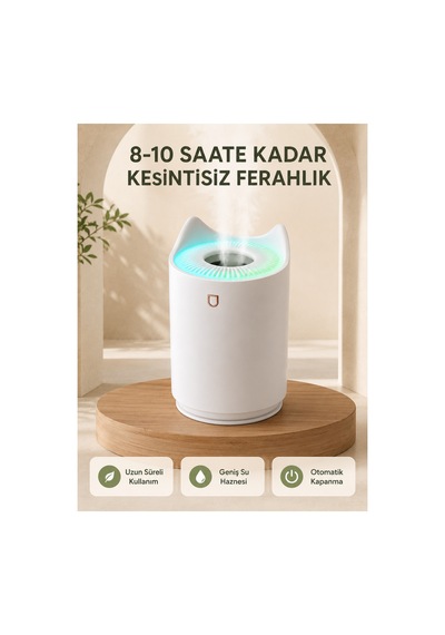 Astraltech Ultrasonik Hava Nemlendirme Cihazı 7 Renk Led Aromaterapi Difüzör