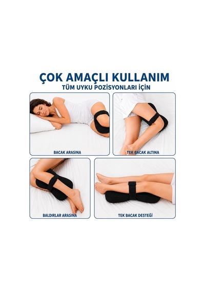 Ortopedik Diz Bacak Arası Yastık Destek Yan Yatış Yastığı Al5588