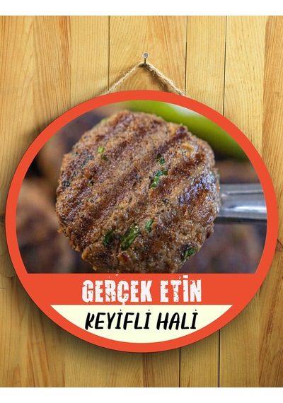 Mayeka Cafeler Restoranlar Köfteciler İçin Köfte Duvar Kapı Tablo Ahşap Askılı Pano Tabela