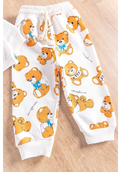 Baby Ayıcık Figürlü 2'li Erkek Bebek Takım 001