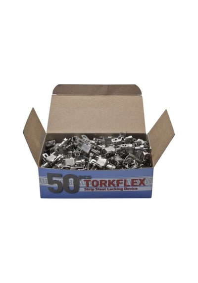 Metal Rulo Kelepçe Bağlantı Klipsi 9mm - 50 Adet Standart