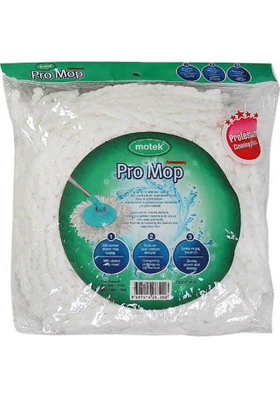 Motek P-4 Pro Mop Yedek Beyaz Başlık