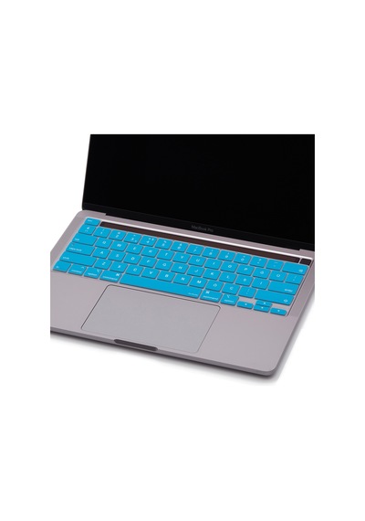 Apple Uyumlu MacBook Pro Klavye Koruyucu 13inç M1-m2 Us To Tr Touchbarlı A2338 A2289 A2251 A2141 Açık Mavi