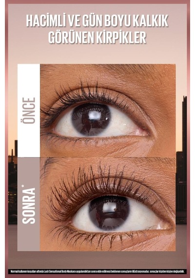 Lash Sensational Body Kahverengi Maskara - Hacimli Ve Gün Boyu Kalkık Görünen Kirpikler 3600531724863-11401