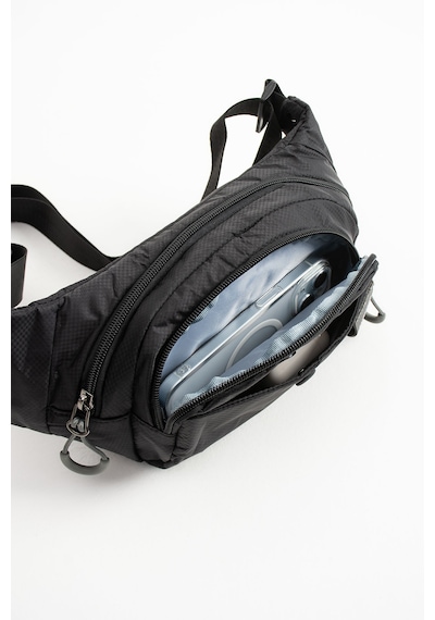 Sanmoris Sanmorris Unisex Paraşüt Kumaş Suya Dayanıklı 3 Bölmeli Body Bag 6036 Siyah