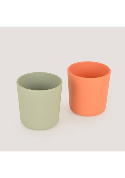 Lc Mini Bardak 2'li Sage Green - Peach Çok Renkli