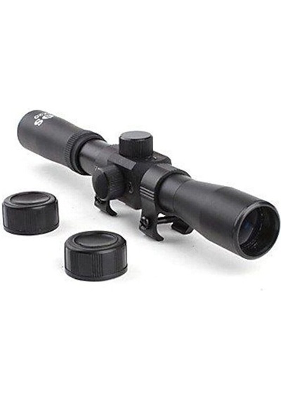4x20 Nikula Tek Göz Hedef Dürbün 11mm Ayak Siyah