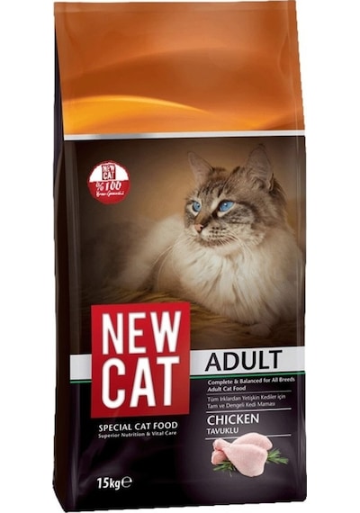 New Cat Tavuklu Yetişkin Kedi Maması 15 KG