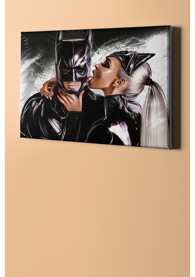 Webstyle Sayılarla Boyama Seti Kasnaklı Batman Ve Kedi Kadın 50 X 65 Cm