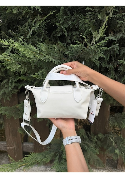 Just Polo Kadın Beyaz Günlük Kullanıma Uygun Hafif & Pratik Mini El Ve Omuz Çantası Shopper