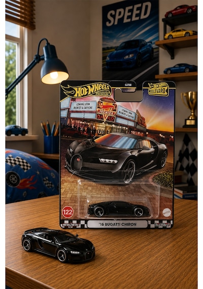 Hot Wheels '16 Bugatti Chiron Boulevard Premium Oyuncak Araba Çok Renkli