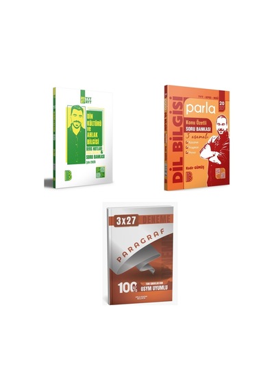 2027 2027 Benim Hocam Tyt Din Kültürü Ve Ahlak Bilgisi Konu + Tyt Türkçe Msü Parla Dil Bilgisi Konu + Ankapade 3'lü Set