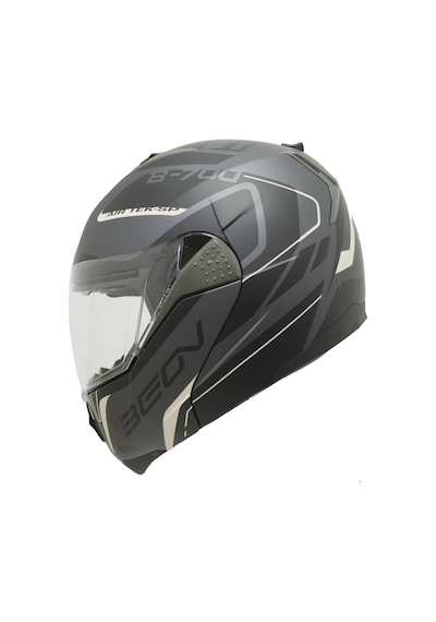 Beon B700 Air Tek Çene Açılır Vizörlü Motosiklet Kask Siyah