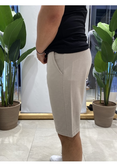 Back Eliesar Elite Cepli Krem Şort Krem