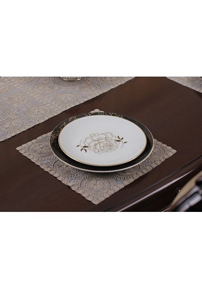 Amerikan Servis Supla Ve Runner Set Bej