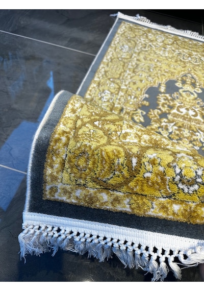 Seccade Dokuma Halı Seccade Püsküllü 80x125 Sarı