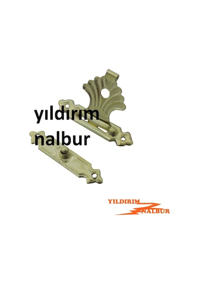 Altın Sarı Kutu Kilidi Küçük Boy Dekoratif Klips Sandık Kilidi Ho