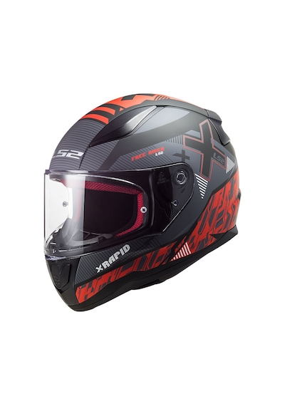 Ls2 Rapid Xtreet Kırmızı - Mat Siyah