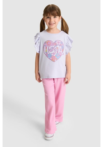 U.s. Polo Assn. Kız Çocuk Lila Tişört 50325657-vr034