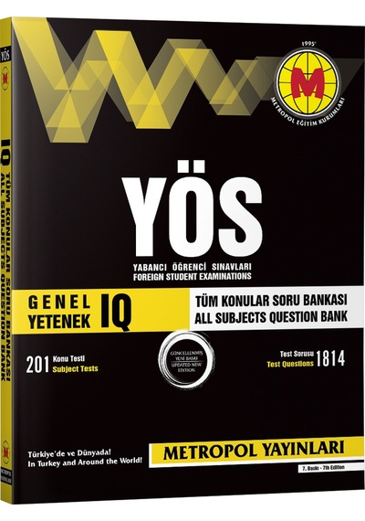 Yös Genel Yetenek (Iq) Tüm Konular Soru Bankası