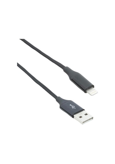 Alumicable Xl Lightning Şarj Ve Data Kablosu, Siyah, 2 M
