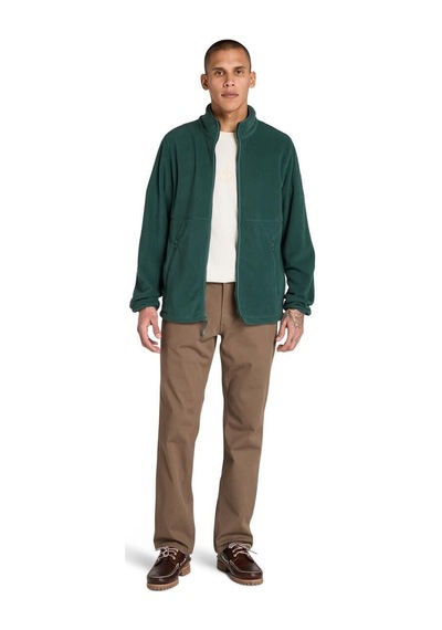 Timberland Full Zip Polar Fleece Erkek Polar-33844 Koyu Yeşil