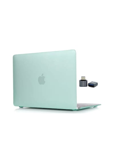 Macbook Air M1 Kılıf 13 İnç Mat Buzlu Flu Touchıdli M1 Air A2337 A2179 A1932 İle Uyumlu Açık Yeşil