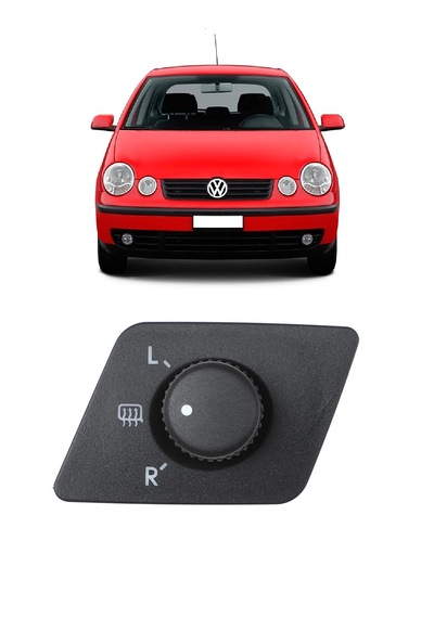 Vw Volkswagen Polo 2002- 2005 Uyumlu Dış Dikiz Ayna Ayar Kumanda Düğmesi 1o Pin 6q1959565d