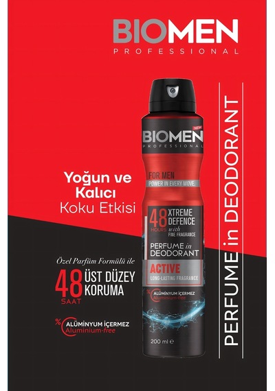 Biomen Active Erkek Sprey Deodorant 200 ML