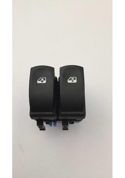 Otobalcı Renault Clio 3 Cam Açma Düğmesi Anahtarı 2008-2012 Mavi Soket