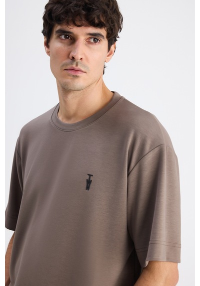 Twn Relaxed Fit Vizon Düz T-shirt 6ec144701535m Çok Renkli