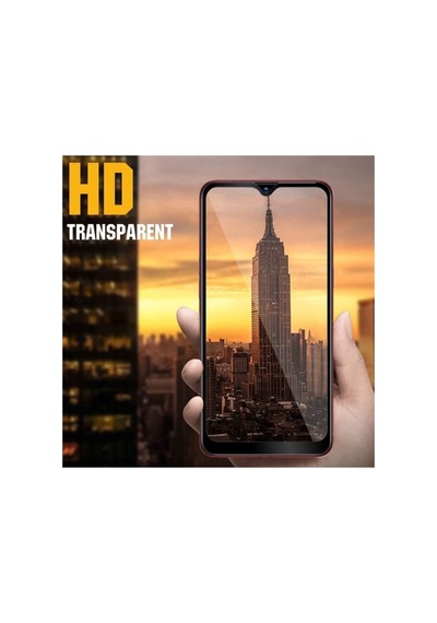 Samsung Galaxy Uyumlu A10s Tam Kaplayan Temperli Cam Ekran Koruyucu Siyah