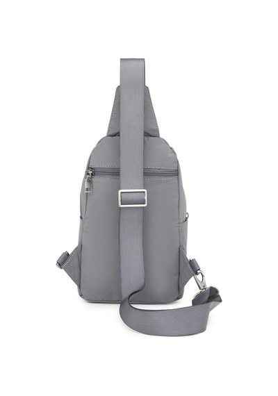Smart Unisex Body Bag Tasarım Vücut Sırt Ve Göğüs Çantası Ayarlanabilir Askılı Gri GRİ