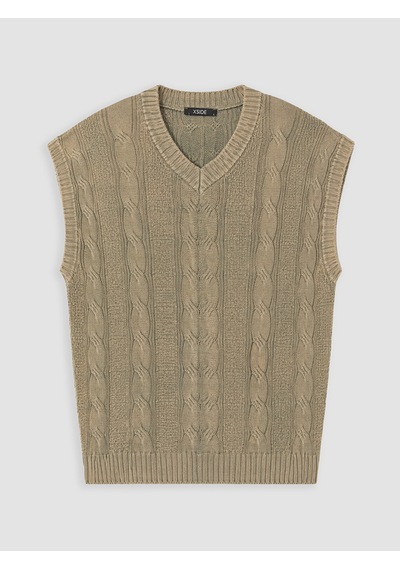 LC Waikiki Lc Waıkıkı Beyaz Loose Fit V Yaka Erkek Triko Süveter