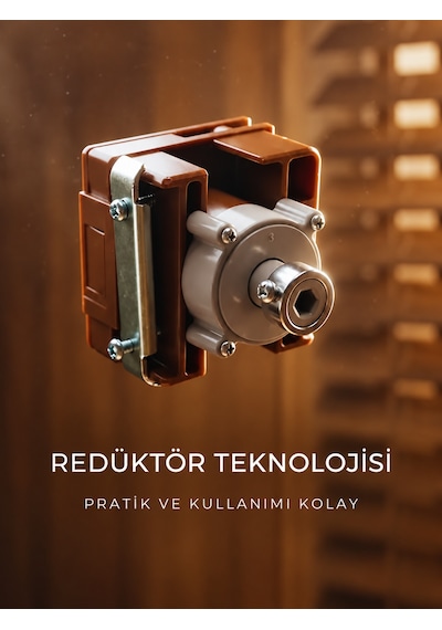 Koyu Ceviz Acı Kahve - 50 Mm Redüktörlü Ahşap Jaluzi Perde Ev Ve Ofis İçin Doğal Ihlamur Ağacı Sj-510