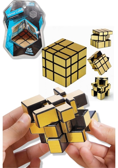 Moyu 3x3 Mirror Küp Altın Aynalı Parlak Zeka Küpü Akıl Küpü Küp