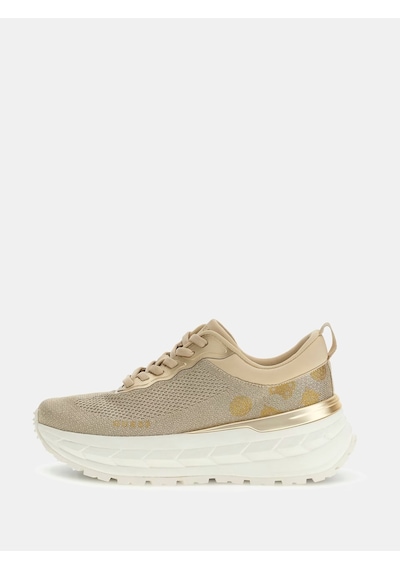 Guess Runit Kadın Sneaker Ayakkabı Flprn3fab12 Altın