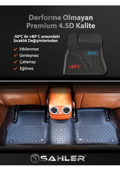 Renault Clio 6 2026 Ve Sonrası Uyumlu 4.5d Premium Havuzlu Oto Paspas Ve Liner Bagaj Havuzu