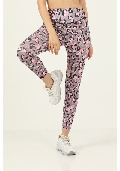 Missmaral Moda Kadın Günlük Spor Tayt Gri Pembe - 134337617 Gri Pembe
