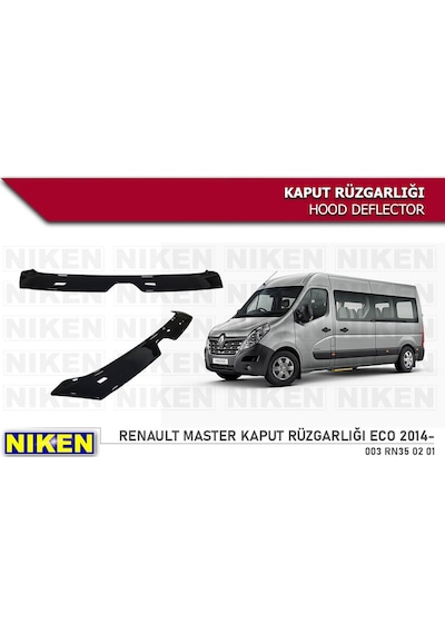 Renault Master Kaput Rüzgarlığı Koruyucu 2014