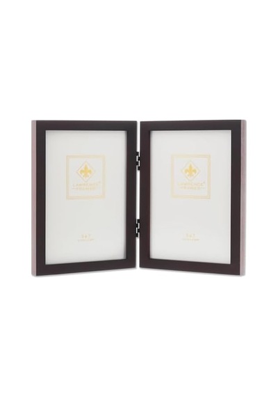755957d Espresso Ahşap Menteşeli Çift Resim Çerçevesi, 13,8 X 17,7 Cm, Koyu Ceviz