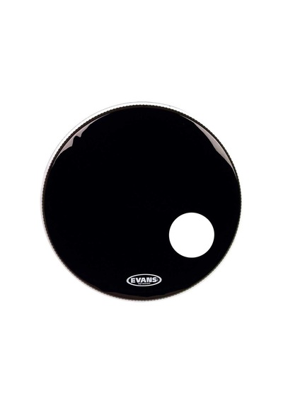 Evans Bd22rb Deri 22 Eq3 Resonant Siyah Kick Ön Delikli Tek Kat