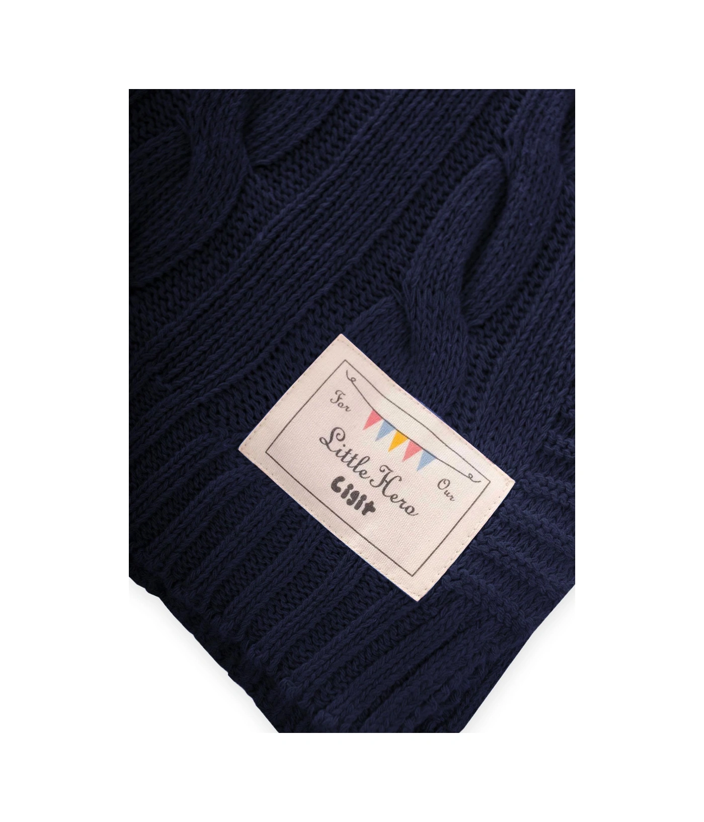 Selanik Triko Battaniye 80x100 +/-5 Cm İndigo Mavi Indigo